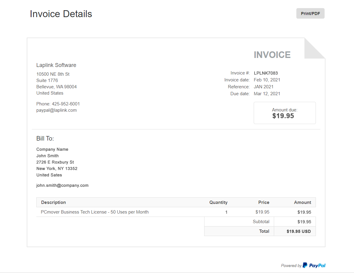 Invoice Details